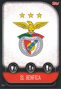 Club Badge SL Benfica 2019/20 Topps Match Attax CL #BEN1